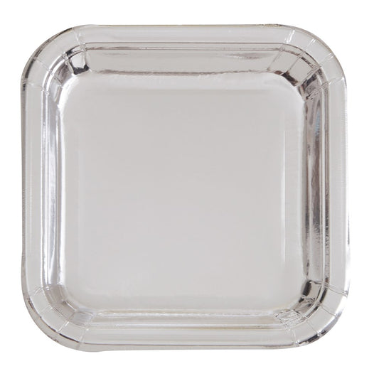 Silver Foil Small Plate 8ct