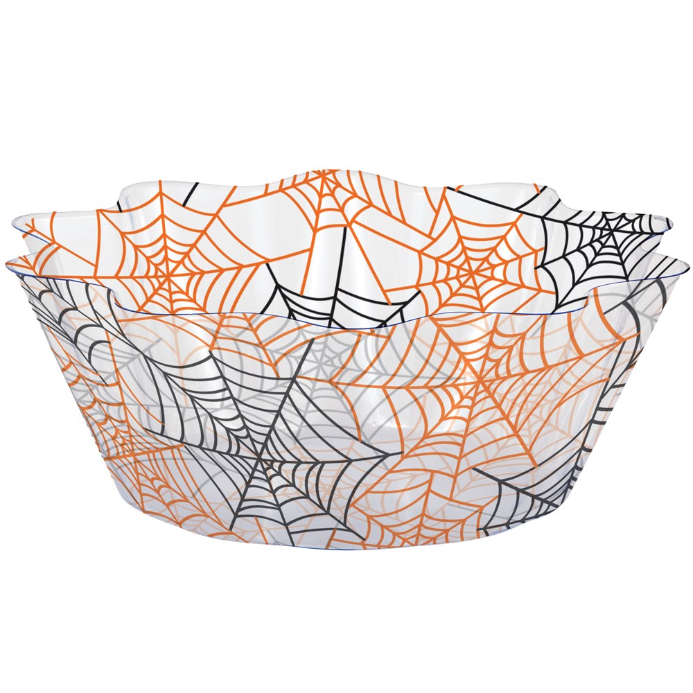 Spiderwebs Fluted Bowl 8in 1ct