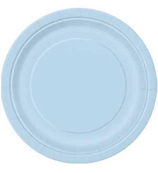 Baby Blue Plate (L) 16ct