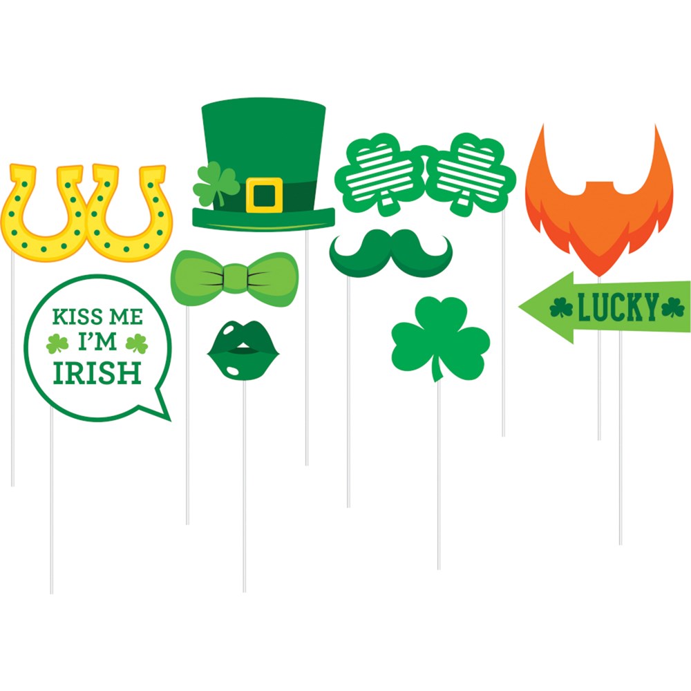 St Patricks Decor Photo Props St Pats Fun 10ct