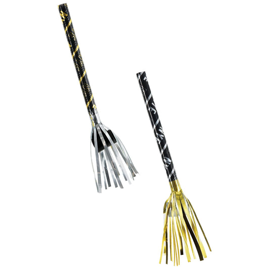 New Years Eve Metallic Fringed Blowouts 8ct