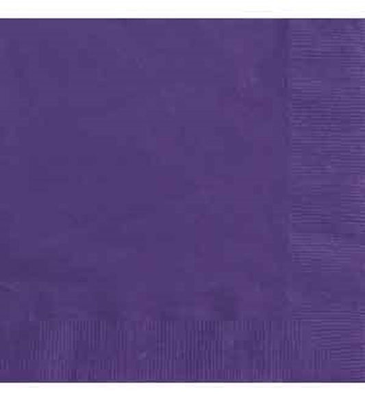 Servilletas para almuerzo de color morado oscuro, 20 unidades