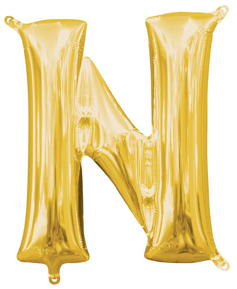 Globo Letra 14in N - Oro