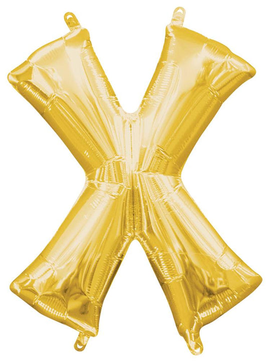 Balloon Letter 14in x - Gold