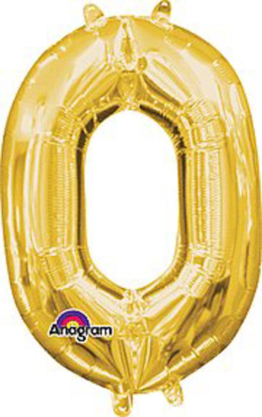 Anagram 16in Balloon Number 0 Gold