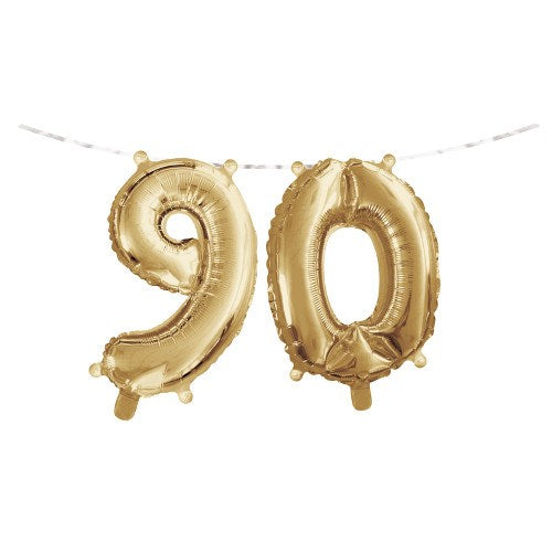 Balloon Banner 2ct 90 - Gold