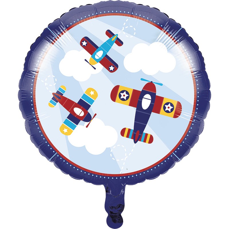 Lil Flyer Airplane Metallic Balloon 18in