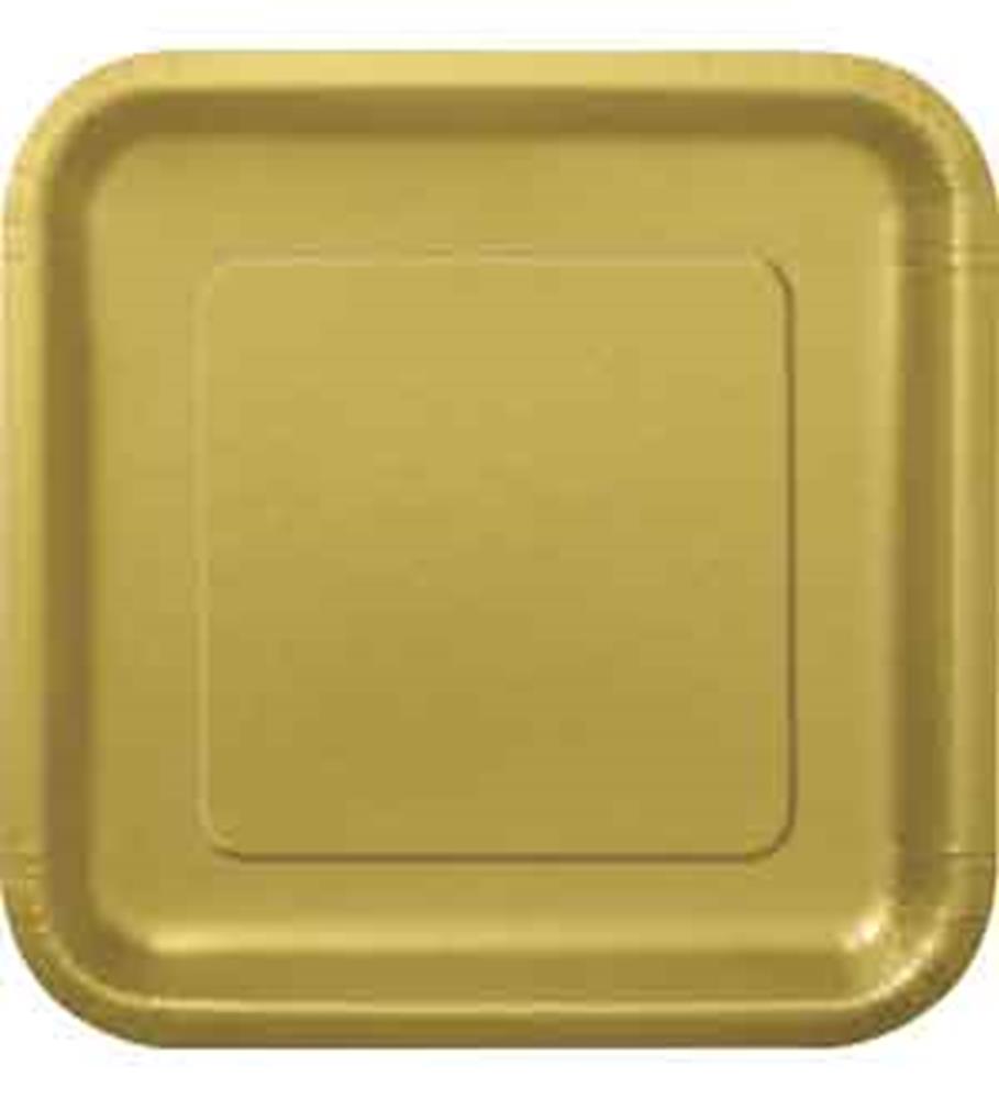 Placa de oro rectangular de 7 pulgadas