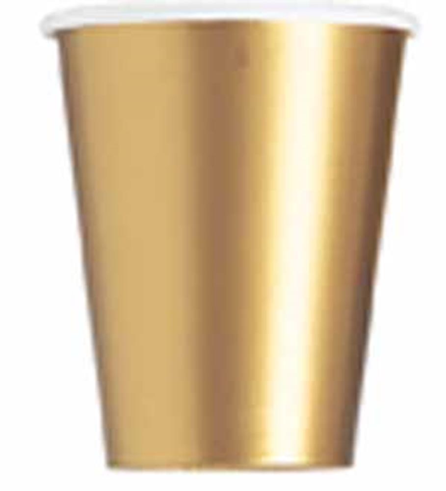 Gold Paper Cup 9 ounce 14ct