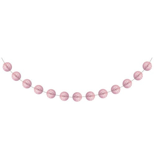 Guirnalda Panal Mini - Rosa Clásico