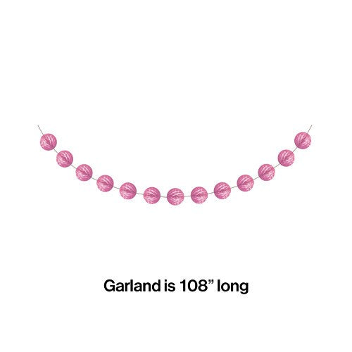 Guirnalda Panal - Rosa Caramelo