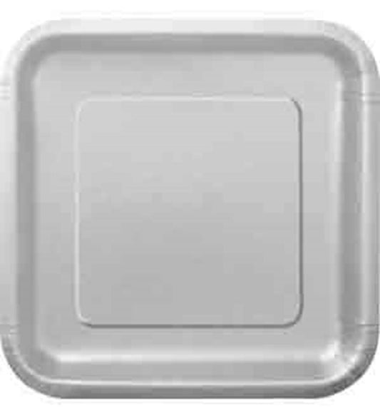 Silver Plate Square 9 inch 14ct