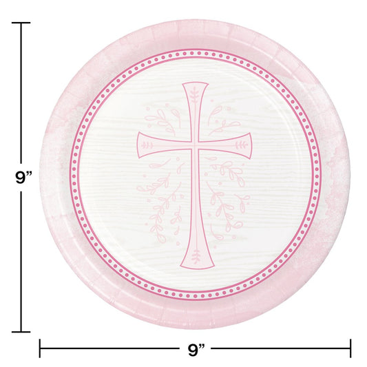 Plato Divinity Pink de 9 pulgadas y 8 unidades