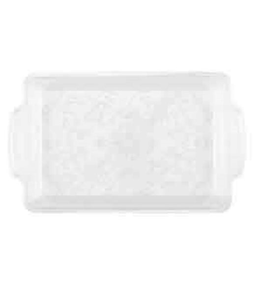 Clear Plastic Serving Tray, 12" x 8"