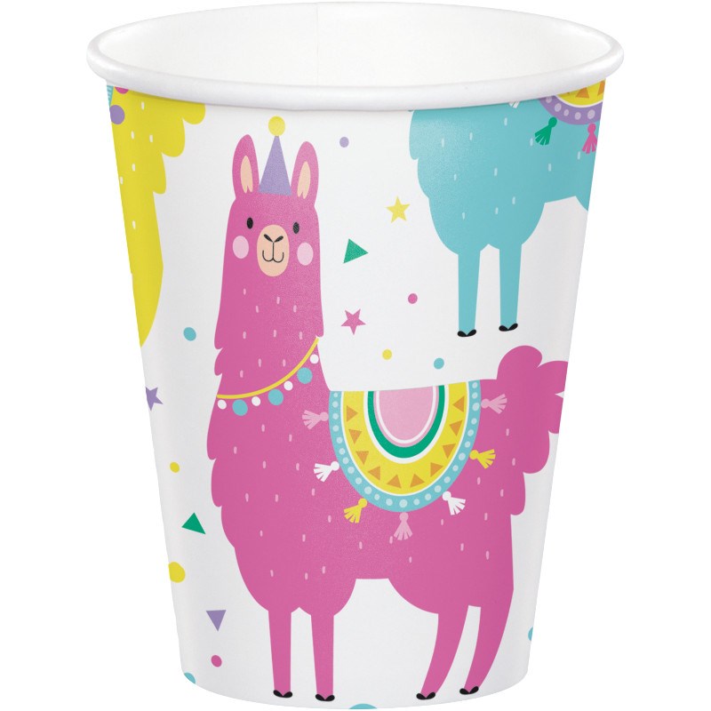 Copa de fiesta Llama 9oz 8ct