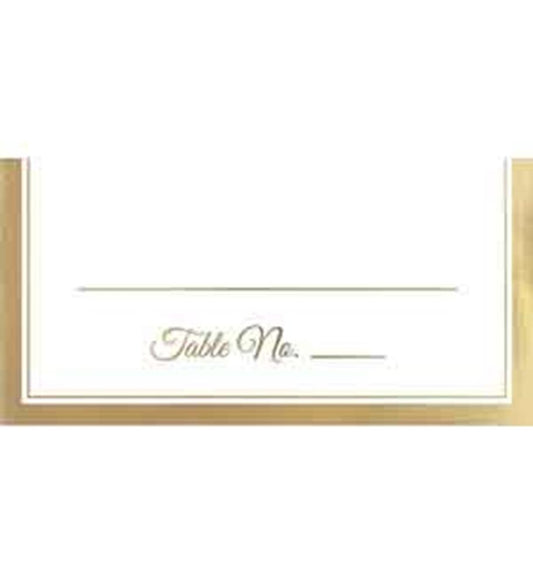 Place Card Gold Trim 50ct