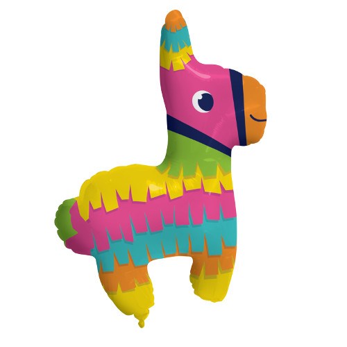 Fiesta Fun Metallic Pinata Balloon 33in x 25in