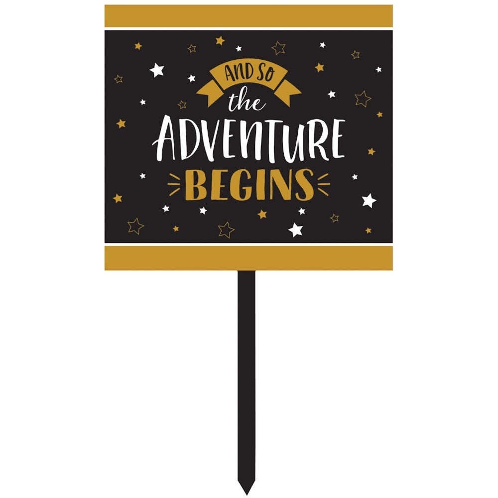 Grad Adventure Yard Sign 1ct