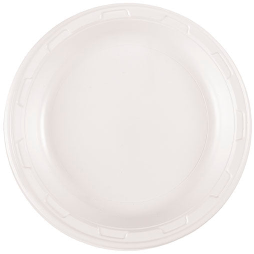 White 7 inch Plastic Plates 50 ct
