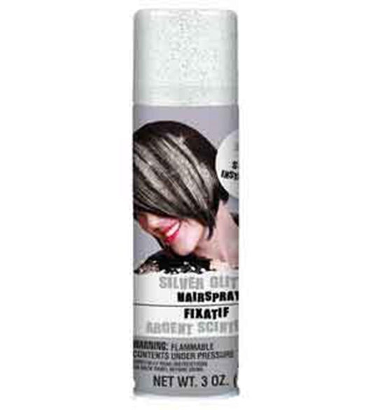 Hair Spray Silver Glitter 1ct