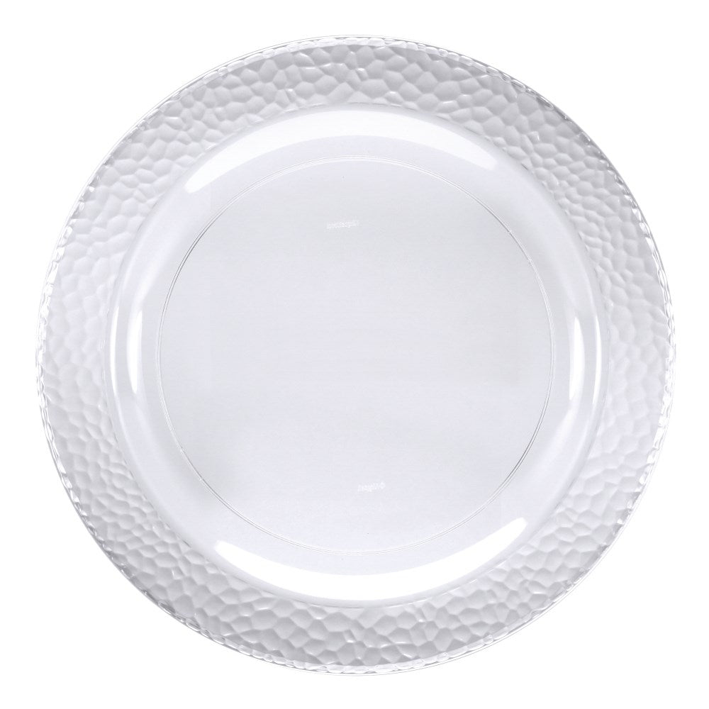 Clear Pebble 7in Plastic Plate 10ct