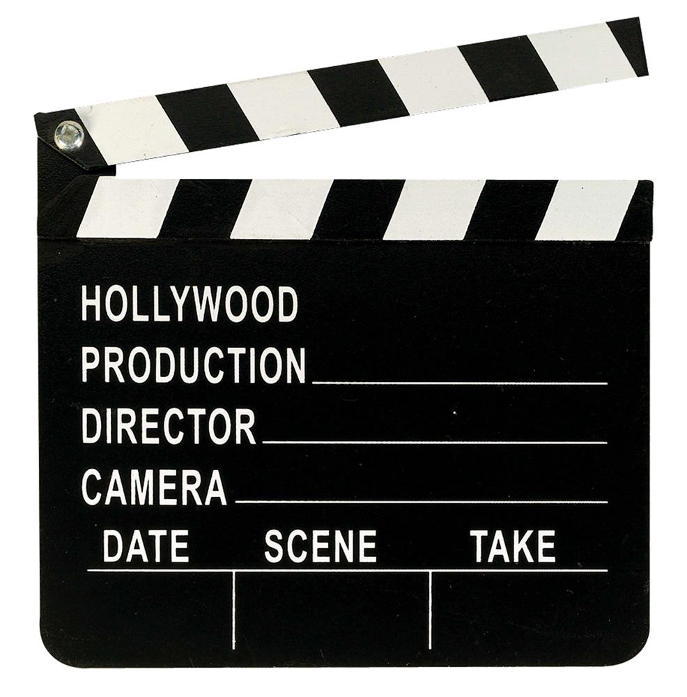 Director Clapboard Madera 7in x8in