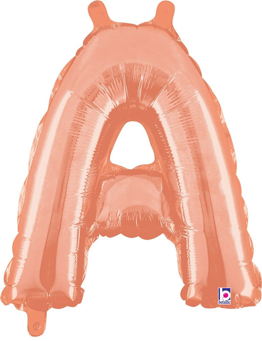 Betallic A Rose Gold 14 inch Valved Air-Filled Shape Packaged 1ct