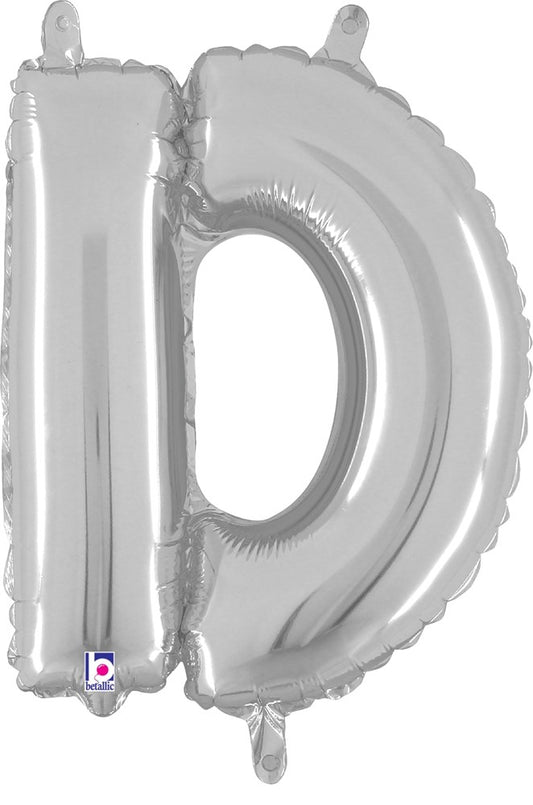 Betallic D Silver 14 inch Valved Air-Filled Shape Packaged 1ct