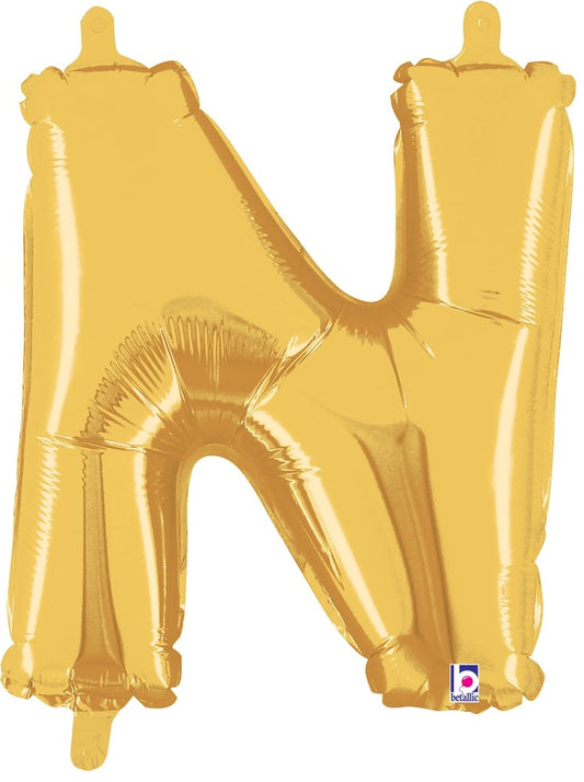 Betallic N Gold 14 inch Valved Air-Filled Shape Packaged 1ct