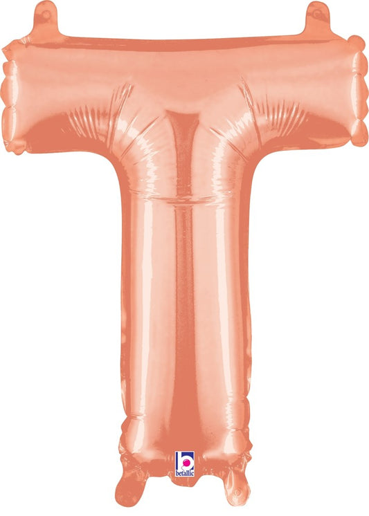 Betallic T Rose Gold 14 inch Valved Air-Filled Shape 1ct
