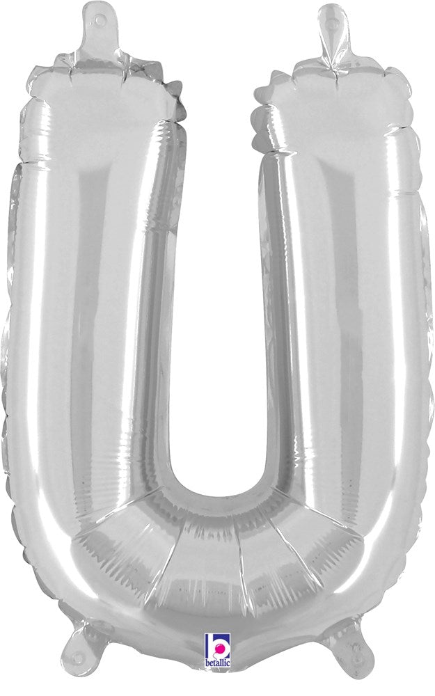 Betallic U Silver 14 inch Valved Air-Filled Shape 1ct