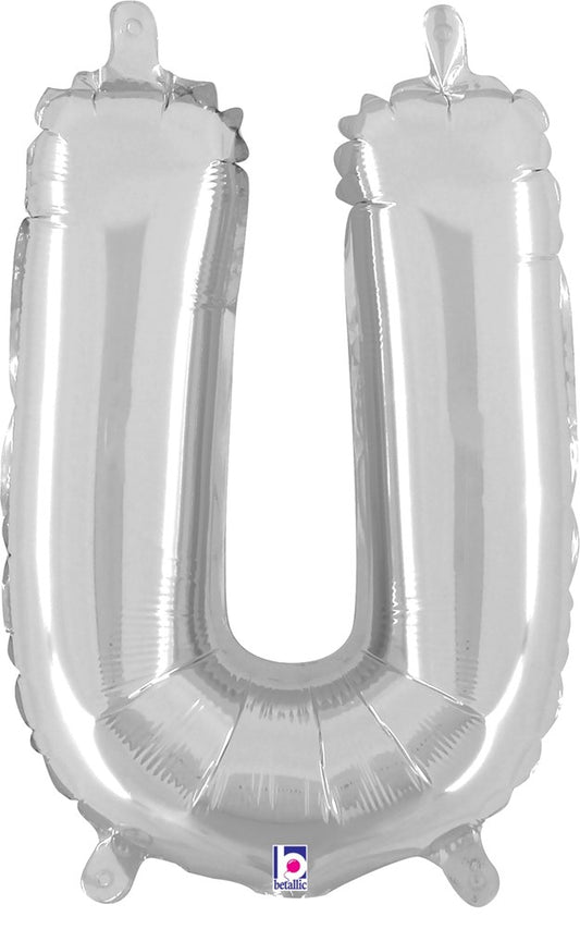 Betallic U Silver 14 inch Valved Air-Filled Shape 1ct