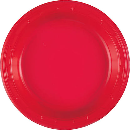 Ruby Red 7 inch Plastic Plates 50 ct - Toy World Inc