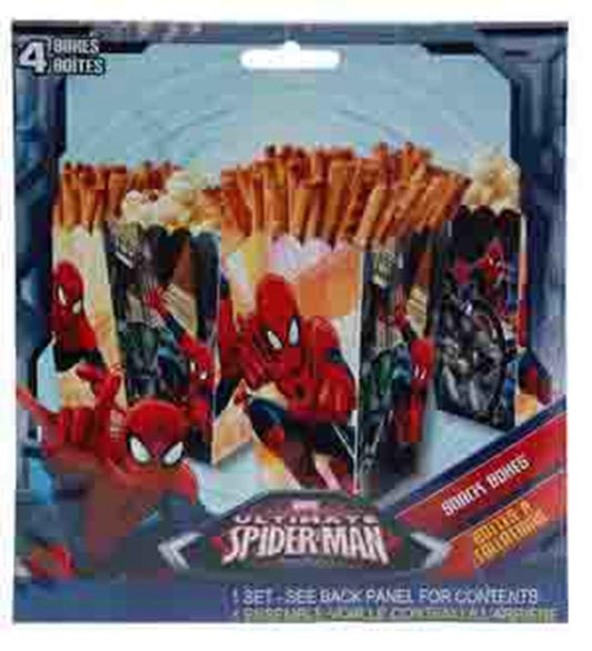 Cajas de bocadillos Spiderman 4ct