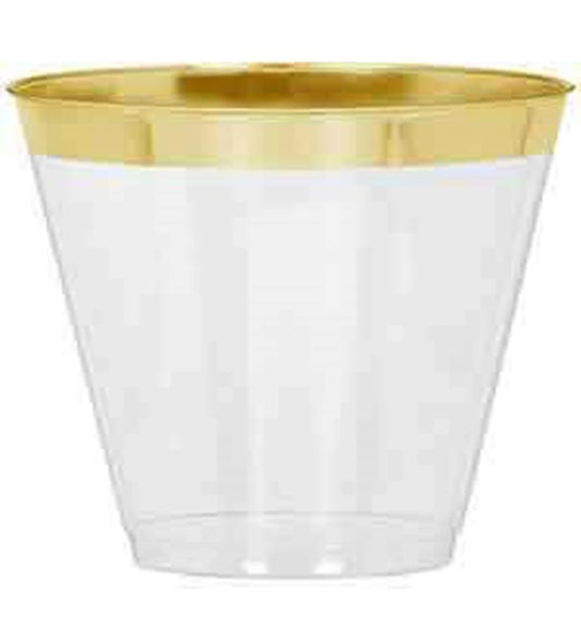 Tumbler 9oz 24ct - Gold Trim