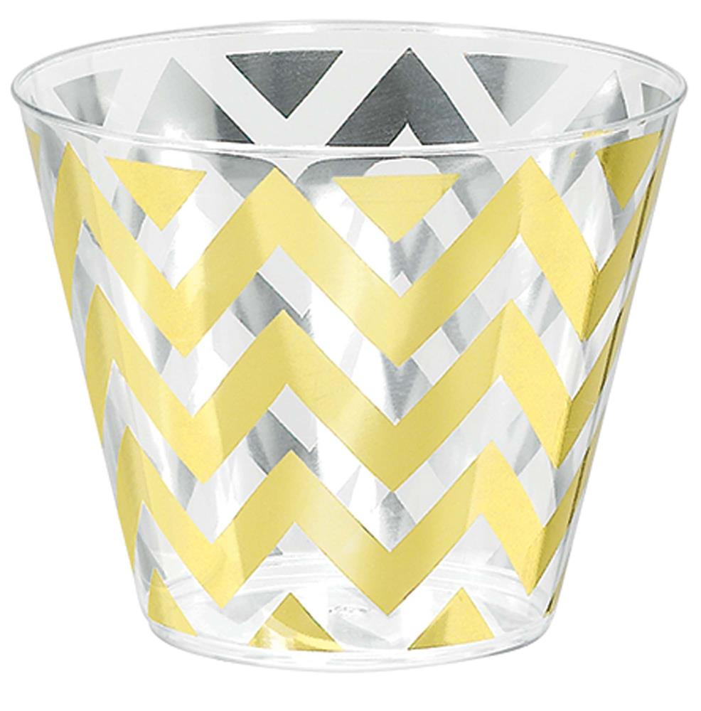 Tumbler Chevron 9oz Gold