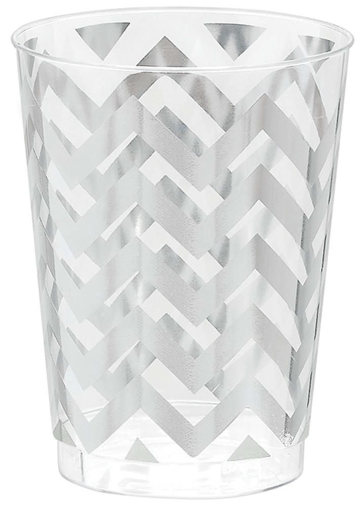 Tumbler Chevron 10oz Silver