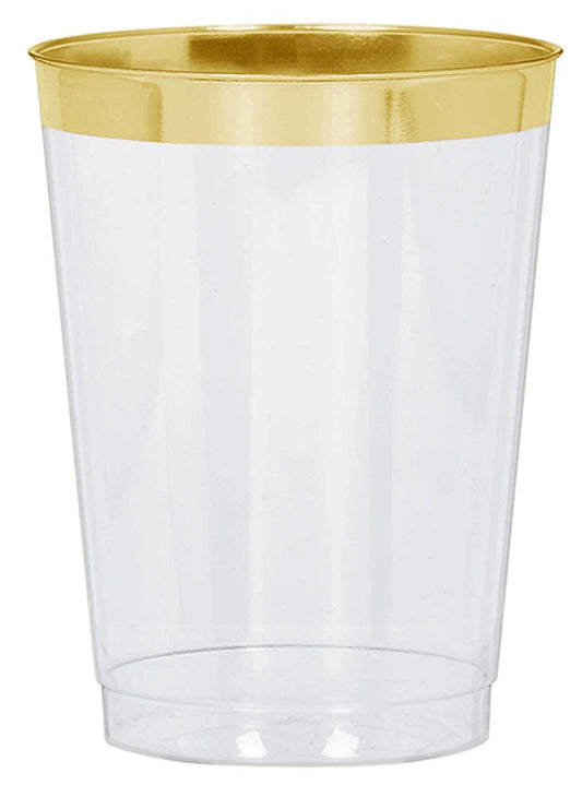 Gold Trim Tumblers 10 ounce 20ct