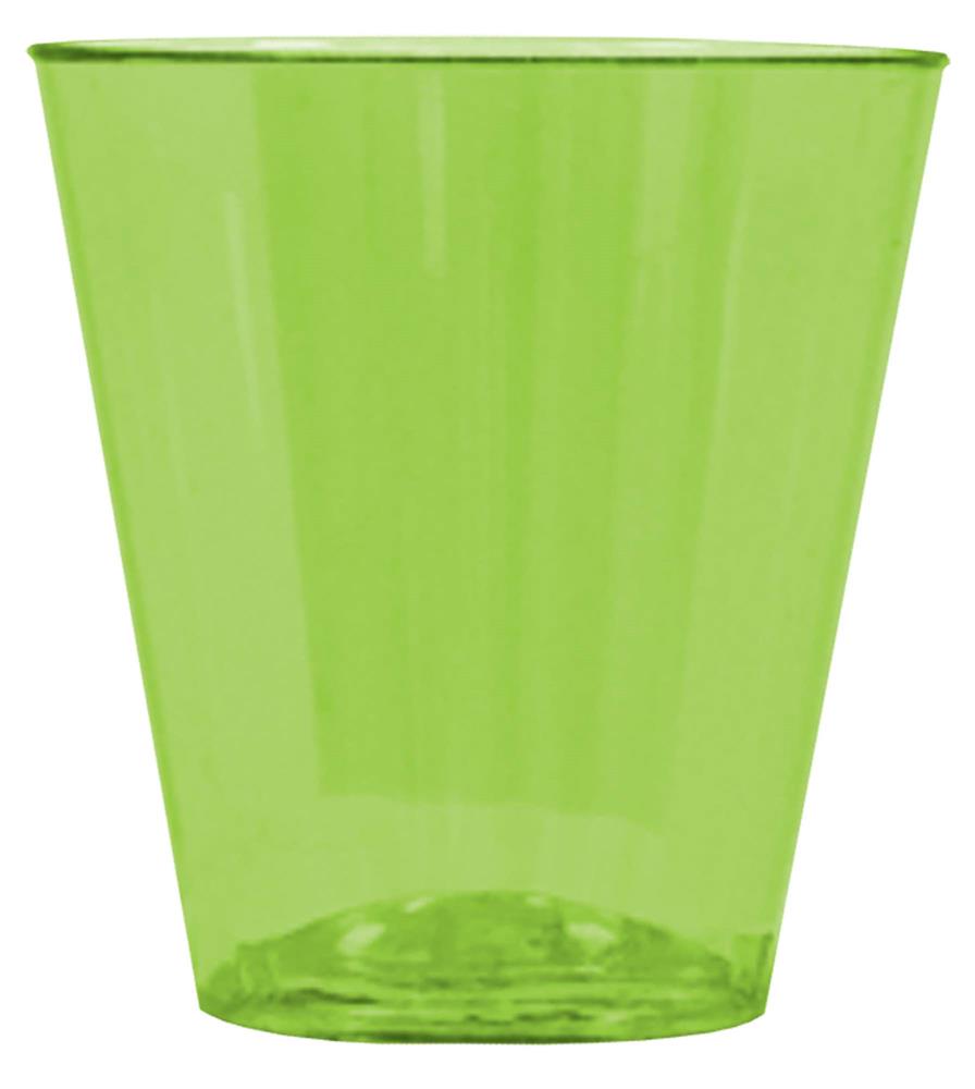 Vaso de chupito de 2 onzas, 100 ct, multicolor neón