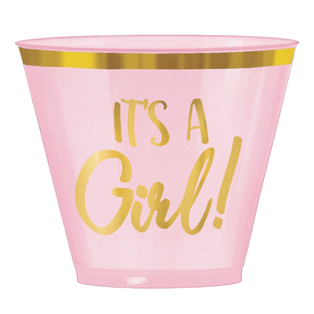 Oh Baby Girl Tumblers 9 ounce 30ct