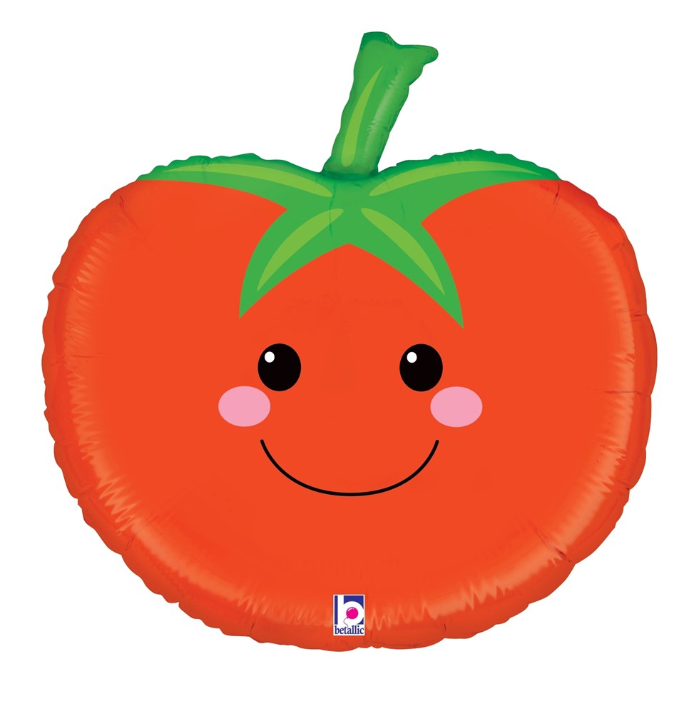 Betallic Produce Pals Tomato 19 inch Shaped Foil Balloon 1ct