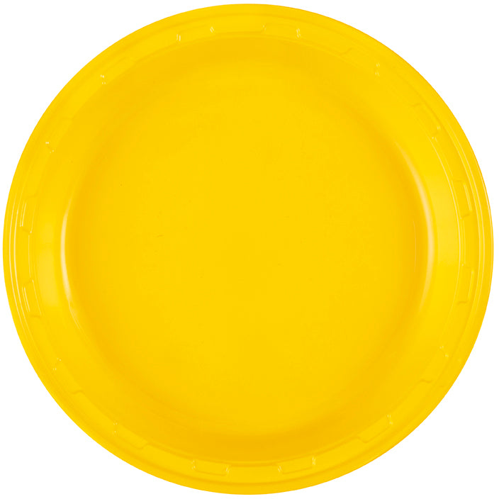Sunshine Yellow 10.25 inch Plastic Plates 50 ct