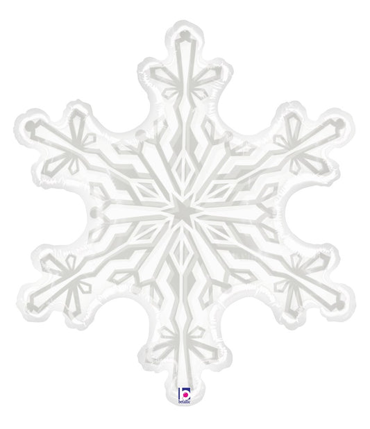 Betallic Clear Snowflake 31 inch Clear Shape 1ct