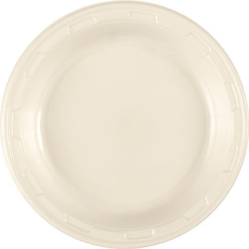 Vanilla Creme 7 inch Plastic Plates 50 ct