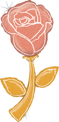 Betallic 60 inch Fresh Picks Rose Gold Rose Holographic Foil Balloon 1ct