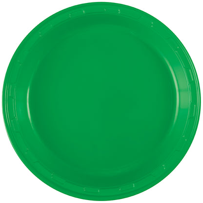 Emerald Green 10.25 inch Plastic Plates 50 ct