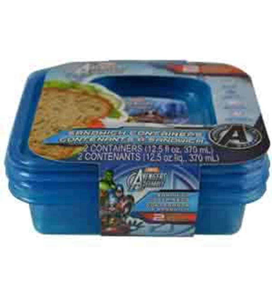 Avengers Bread Box 12.5oz 2ct 5.5x5.5x2