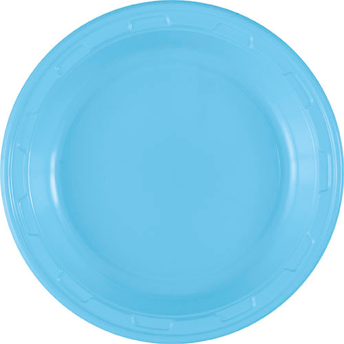 Powder Blue 7 inch Plastic Plates 50 ct