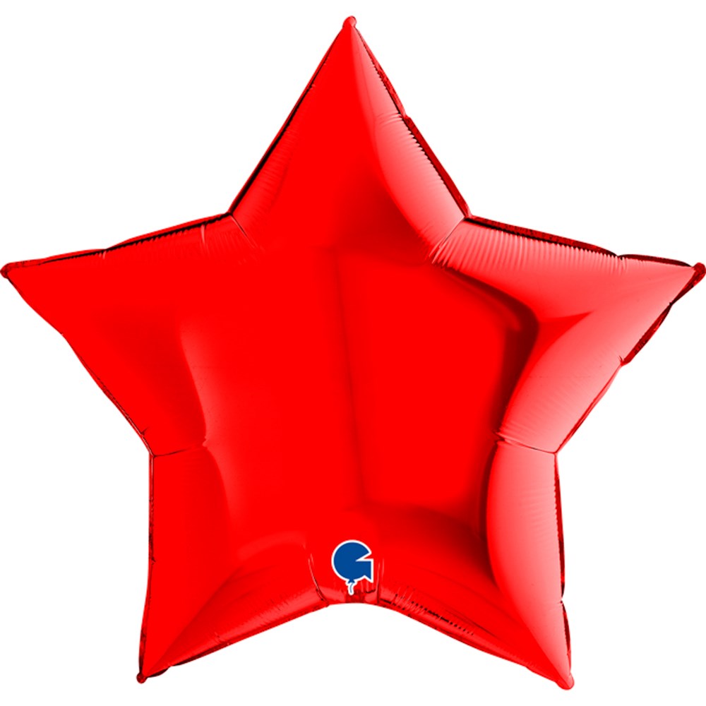 Grabo Red Star 36in Foil Balloon