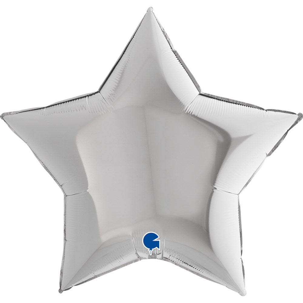 Grabo Silver Star 36in Foil Balloon